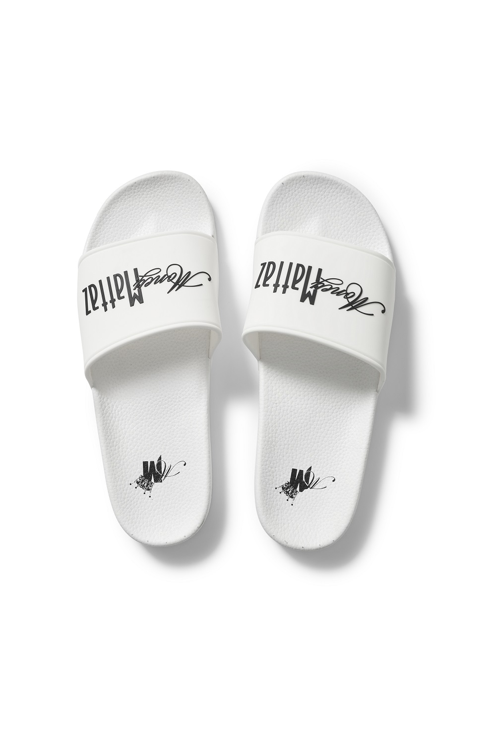 Money Mattaz Unisex Poolside Sliders - White